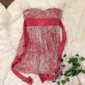 Formal strapless BCBG dress